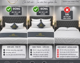 3 cách bài trí gối khách sạn đúng chuẩn giúp phòng ngủ sang trọng hơn