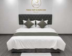 BỘ TRANG TRÍ GIƯỜNG KHÁCH SẠN ĐƠN MÀU KVB2020