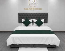 BỘ TRANG TRÍ GIƯỜNG KHÁCH SẠN ĐƠN MÀU KVB204