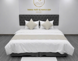BỘ TRANG TRÍ GIƯỜNG KHÁCH SẠN ĐƠN MÀU KVCM10