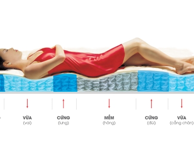 LỢI ÍCH TUYỆT VỜI CHO SỨC KHỎE KHI NẰM NỆM 7 VÙNG 