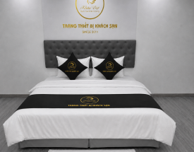 BỘ TRANG TRÍ GIƯỜNG KHÁCH SẠN ĐƠN MÀU KV130